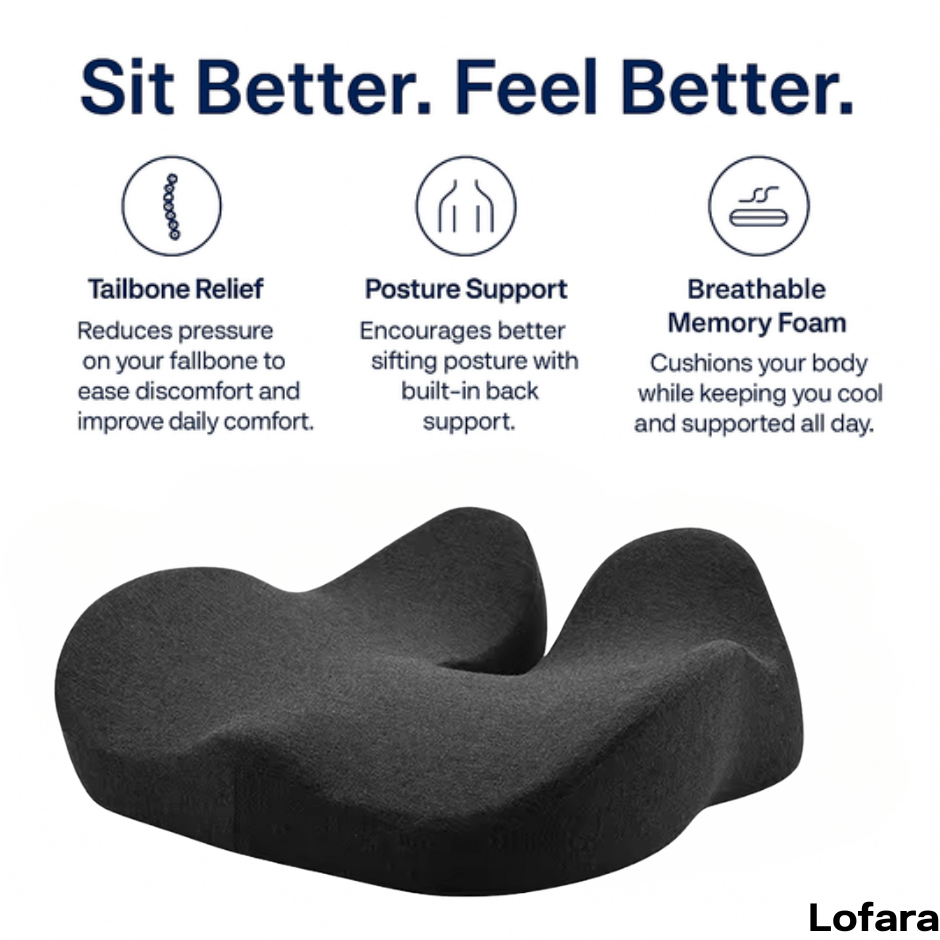 Ergonomic Memory Foam Comfort Cushion - Lofara