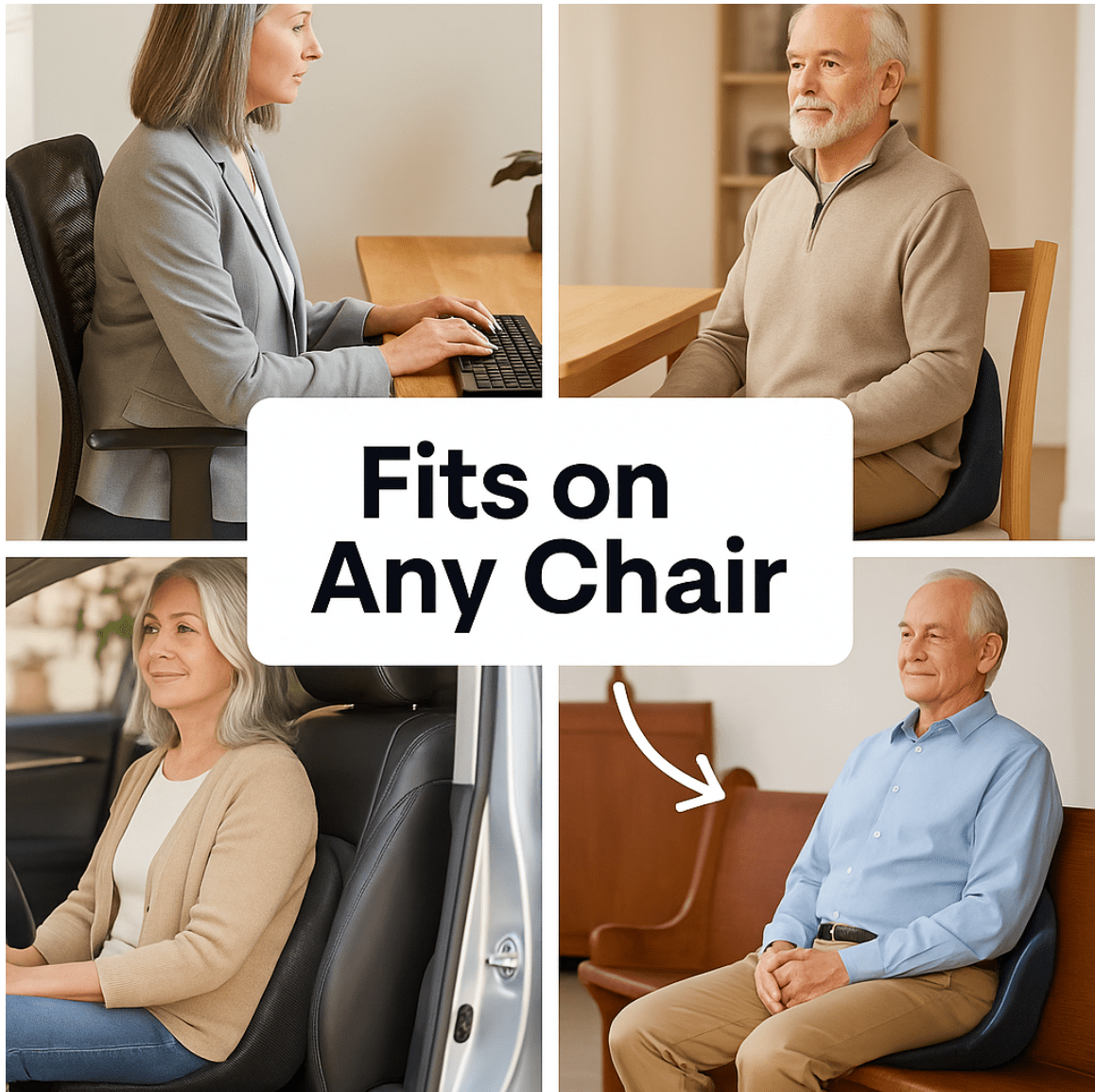Pain - Relief Memory Foam Seat Cushion - Lofara