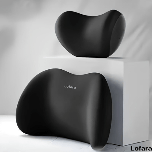 Ergonomic Car Seat Neck + Lumbar Support Pillow Set - Lofara