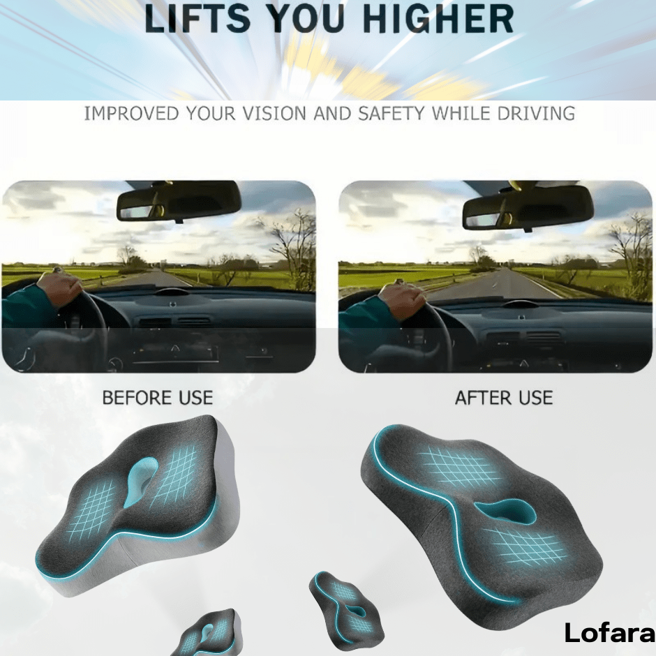 Pain - Relief Memory Foam Seat Cushion - Lofara