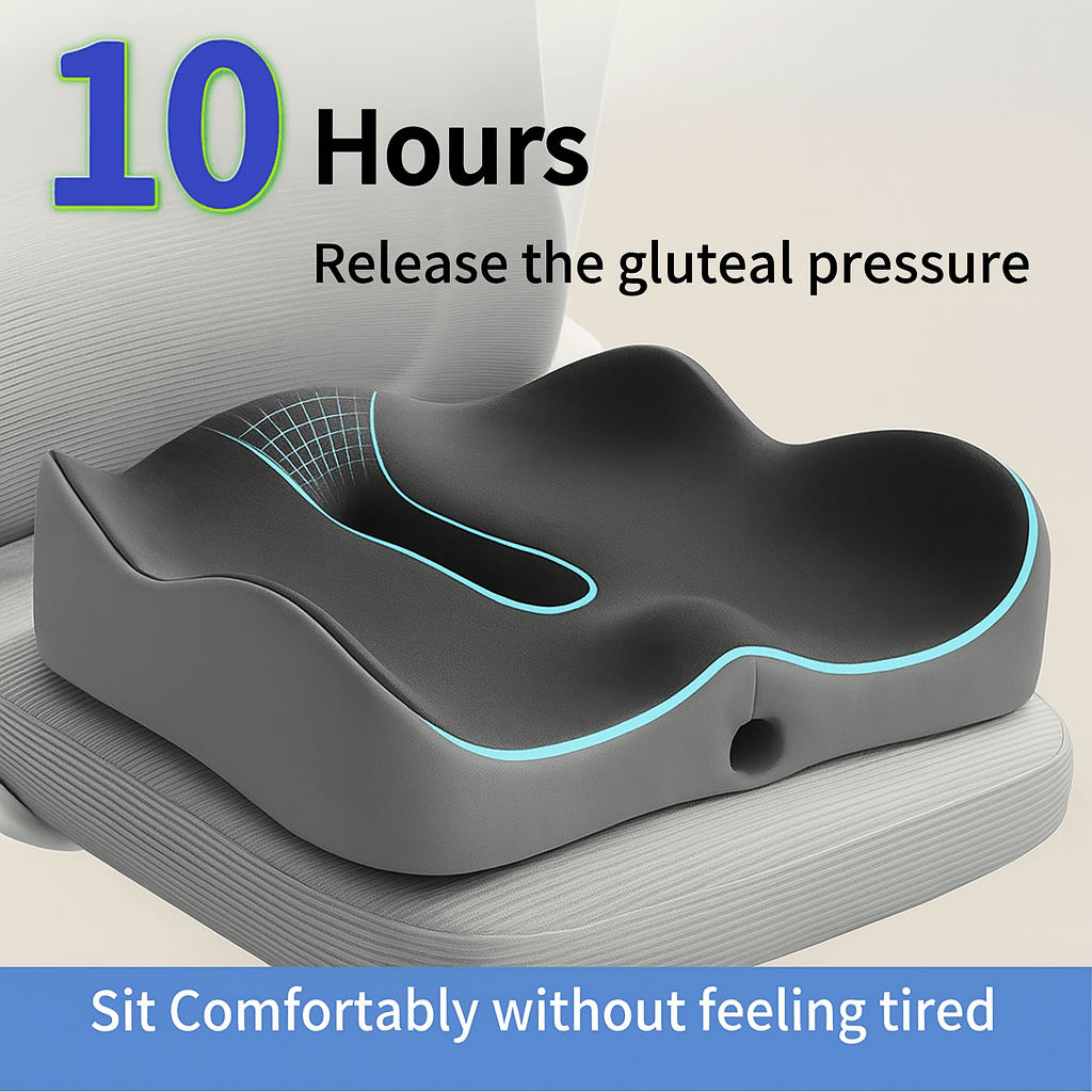 Pain - Relief Memory Foam Seat Cushion - Lofara